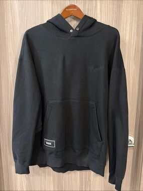 Wade Black Oversized Men's Hoodie with WADE Patch men’s XXL